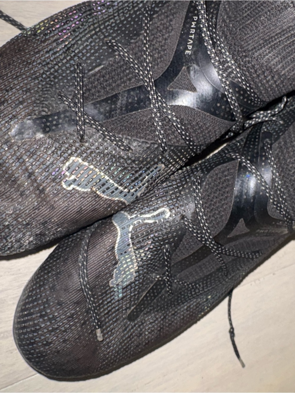 Puma Men's Black Athletic Soccer Cleats - Picture 4 of 6